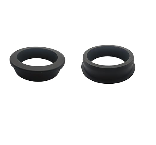 2 pcs 2-1/2" Drill Hole，2-1/16" ID Black Silicone Top hat Rubber Grommets by Unknown