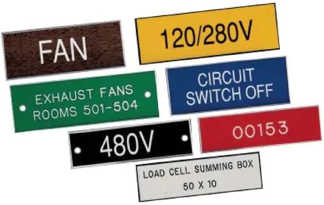 Engraved Electrical Panel Labels, Phenolic Labels, Breaker Box Label, Electric by PWEngraving