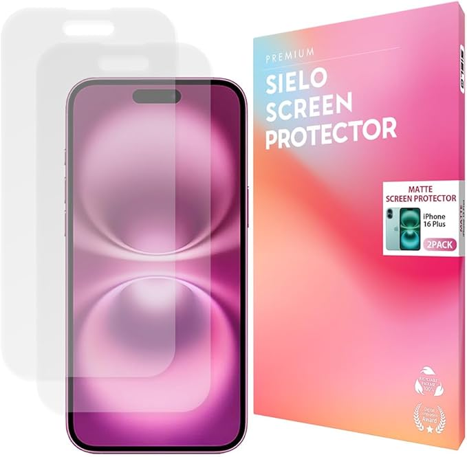 SIELO 2 Pack Matte Screen Protector, 9H Hardness Shatterproof & paper-feel PET by SIELO