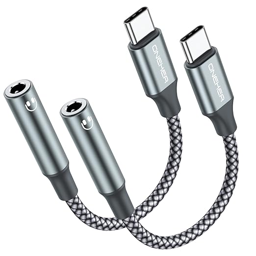 USB Type C to 3.5mm Headphone Jack Adapter, USB C to Aux Female Audio Dongle by Unknown