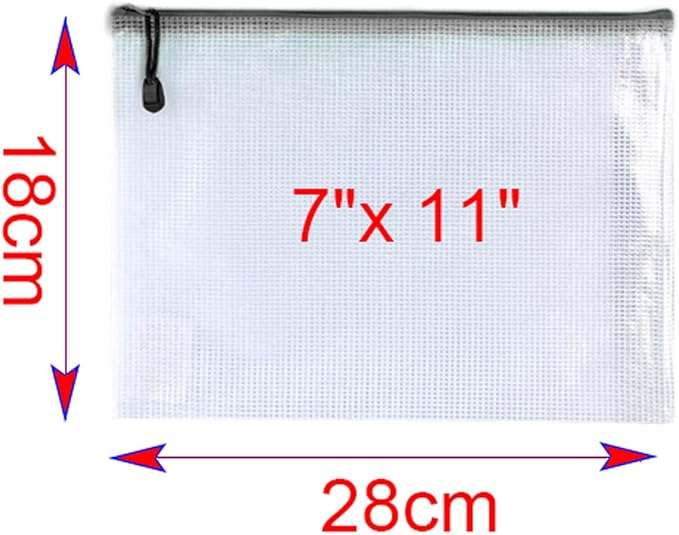 OAIMYY-20 Pcs 7"x 11" Mesh Zipper Pouch Bags, Zipper Bags - Image 2