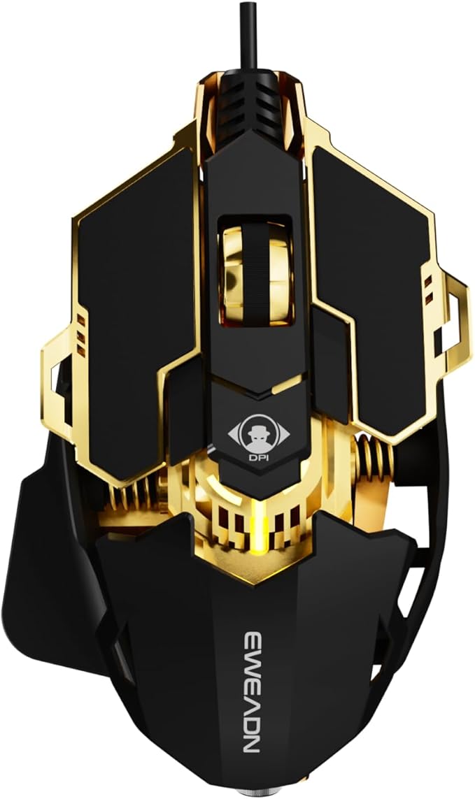 EWEADN G5 Wired Gaming Mouse, Ergonomic RGB Computer Mouse, 12800 Adjustable DPI by SEUNKWANG
