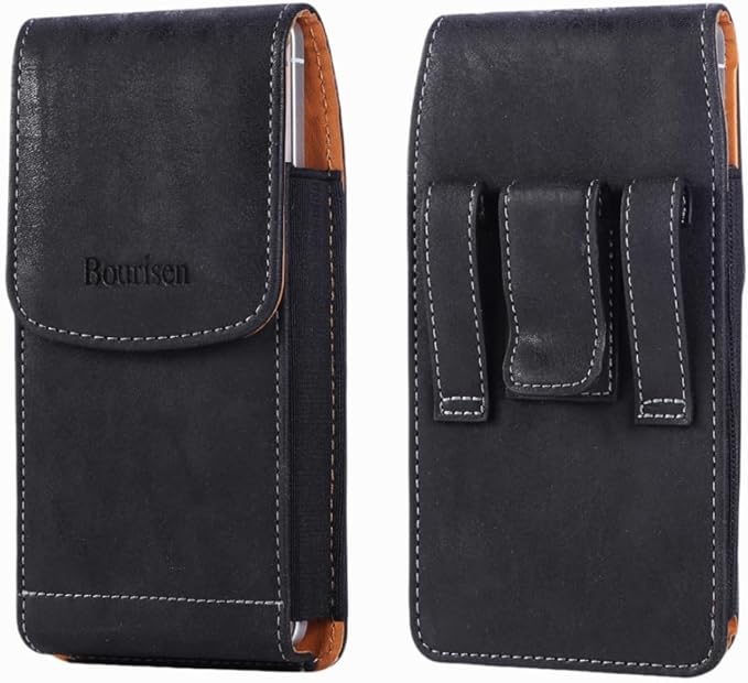 Phone Holster Pouch Case Belt Clip Loops Card Slot by Bourisen