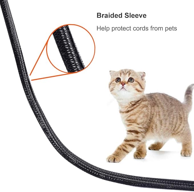 ZhiYo 6.6ft - 1/2 inch Cable Sleeve, Cord Wrap Wire Protector Tubing - Image 5