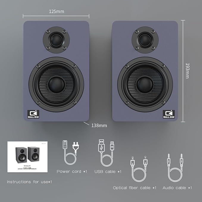 60W Computer Speakers for Desktop PC, 24-Bit Optical, Silk-Dome Tweeter - Image 7