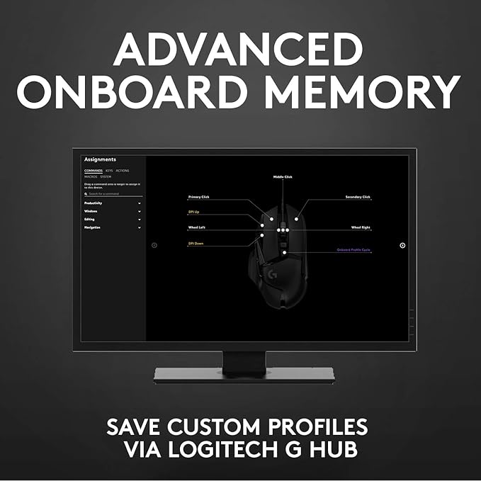 Logitech G502 HERO High Performance Wired Gaming Mouse, HERO 25K Sensor - Image 7