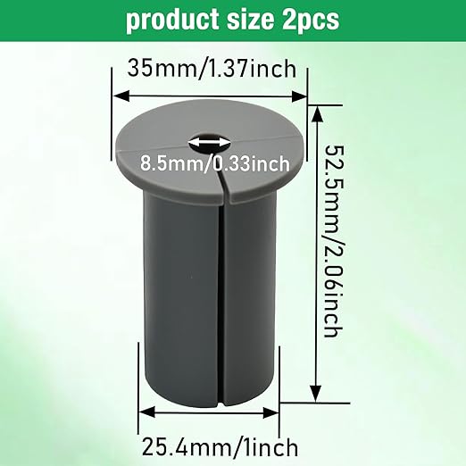 2pc Starlink Cable Grommet 1" Silicone Waterproof Wall Hole Pass Through Split - Image 7
