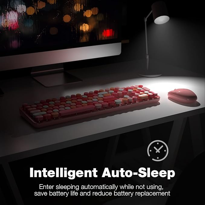 KNOWSQT Wireless Keyboard and Mouse Combo, - Image 4