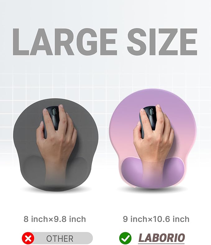 Ergonomic Mouse Pad Wrist Support, Comfortable Mouse Pad Wrist Rest, Relieve - Image 4