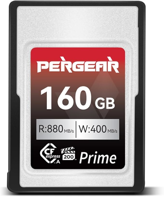 Pergear VPG200 Professional 160GB CFexpress Type A Memory Card, 8K 30P Recording by PERGEAR