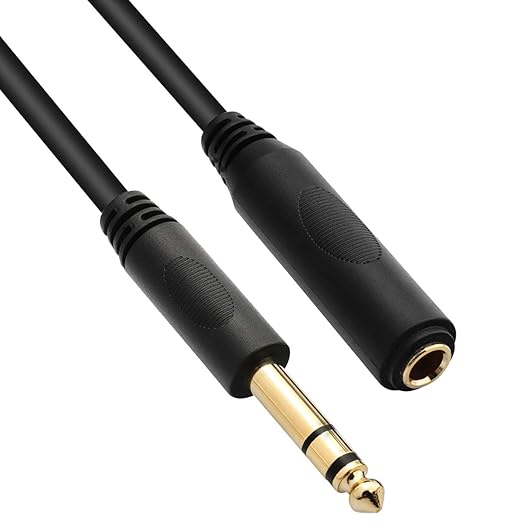 Tisino 1/4 Extension Cable 10 ft, Headphone Extension Cable Quarter inch TRS by Tisino