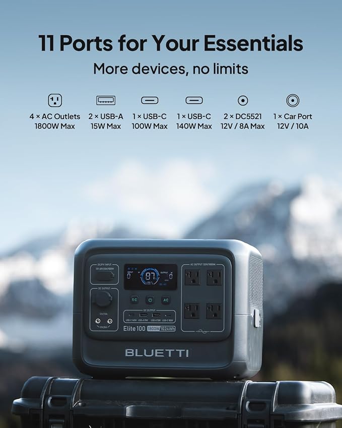 BLUETTI Elite 100 V2 Solar Generator - Image 4