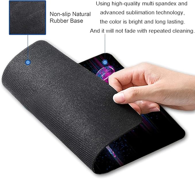 Hokafenle Mouse Pad, Square Custom Mouse Mat Waterproof Mousepad Non-Slip - Image 2