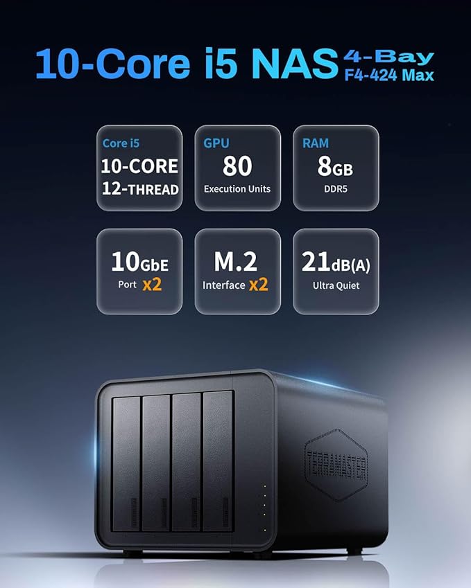 TERRAMASTER F4-424 Max NAS Storage - Image 2