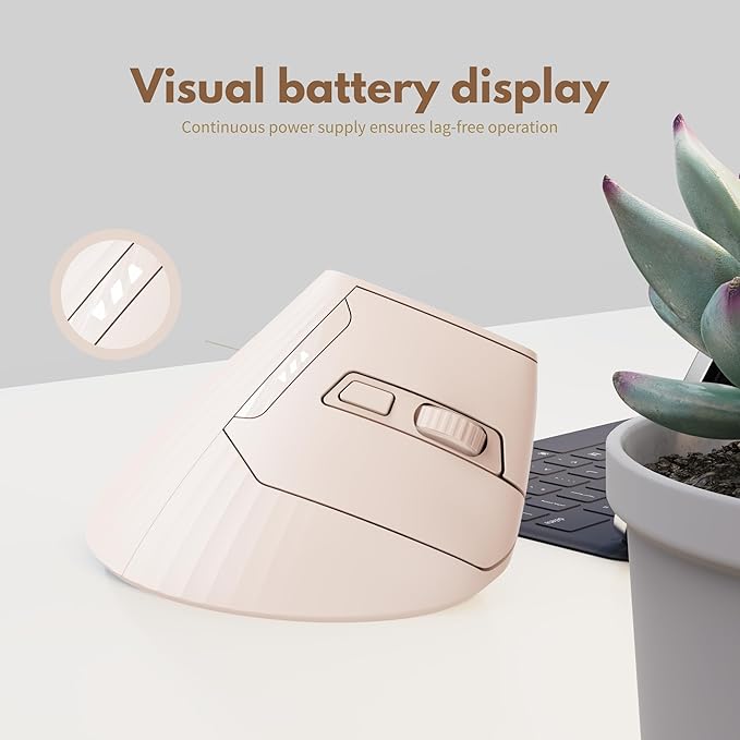 Vertical Mouse Wireless, Rechargeable - Image 4