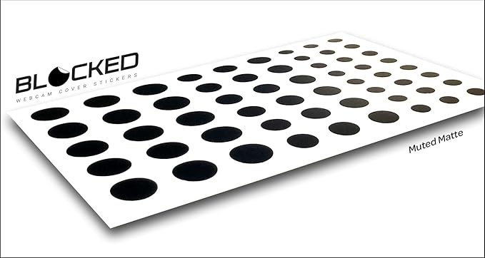 Stackable Webcam/Camera Vinyl Covers | 57 Low-Tack Restickable Webcam Sticker | - Image 3
