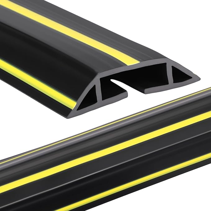 Pangda 20 FT Floor Cable Cover Heavy Duty Cord Cover Protector Power Cable by Pangda