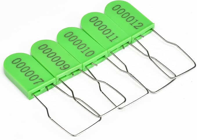 50PCS Plastic Padlock Security Seals Metal Wire Padlocks Electric Meter Lockout - Image 5