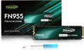 FN955 4TB NVMe SSD M.2 2280 PCIe Gen4x4, 3D NAND TLC Flash Internal Solid State by Fikwot