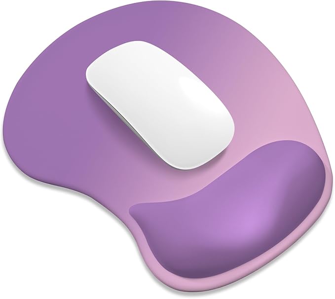 ITNRSIIET Ergonomic Mouse Pad, Cushioned Gel Wrist Rest, Non-Slip Base by +ITNRSIIET
