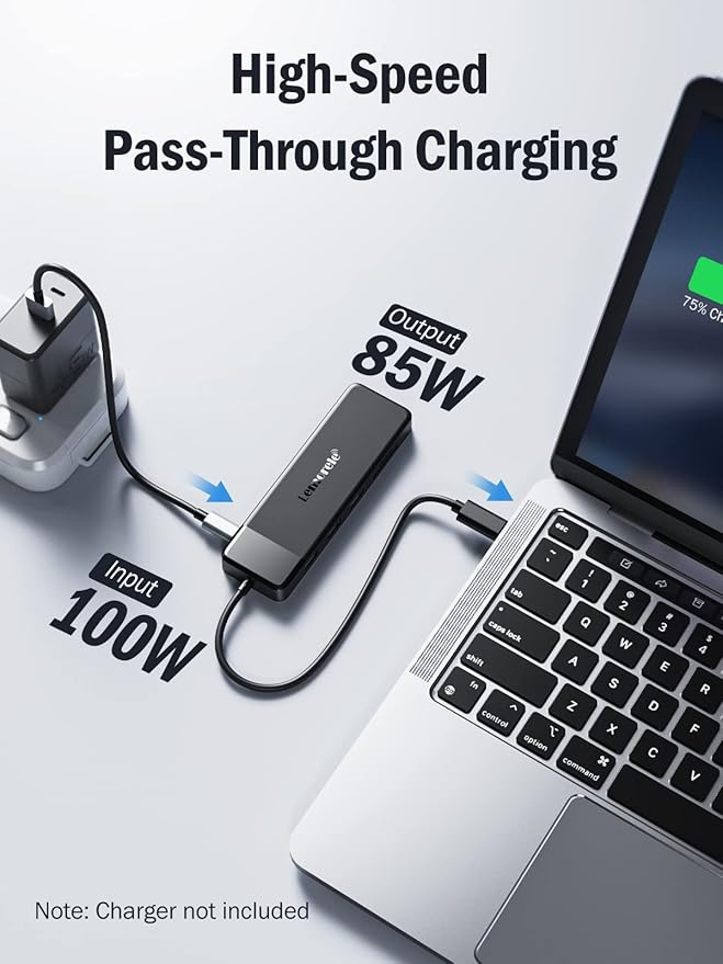 Lemorele USB C Docking Station for Laptop, 10 in 1 Triple Display Monitors - Image 7