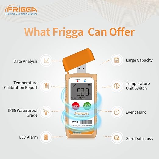 Frigga M2H 5pcs Reusable Temperature Humidity Data Logger USB Digital - Image 7