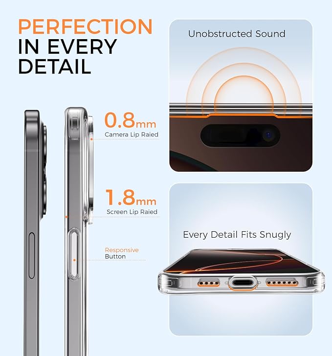 MAGIC JOHN for iPhone 15 Pro Case 360° Rotatable Magnetic Invisible Stand - Image 6