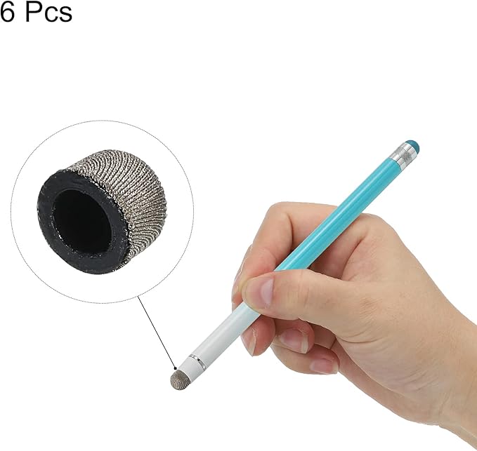 MECCANIXITY 6pcs 7.5mm Stylus Pen Fine Tips Conductive Fiber Capacitive Touch - Image 3
