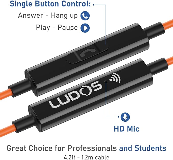 LUDOS Clamor USB C Headphones for iPhone 16 15 Pro Max Plus iPad Pro, 5 Years - Image 3