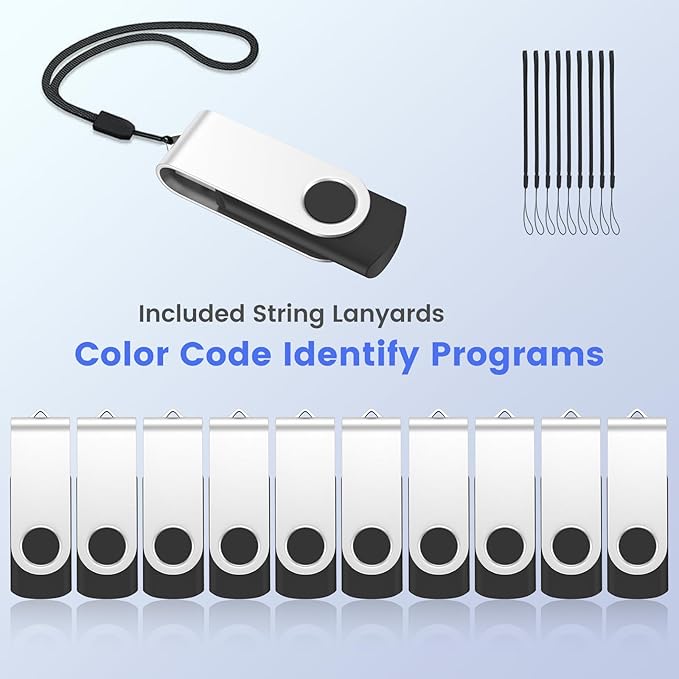 ABLAZE 128MB USB Flash Drive 100 Pack, USB 2.0 Thumb Drives Bulk Memory Sticks - Image 4
