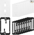 FGB 2-Port Keystone Wall Plate, by FGB