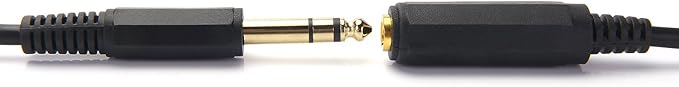 Disino 15FT 1/4 Inch Male to Female Stereo Extension Cable Gold Plated Quarter - Image 6