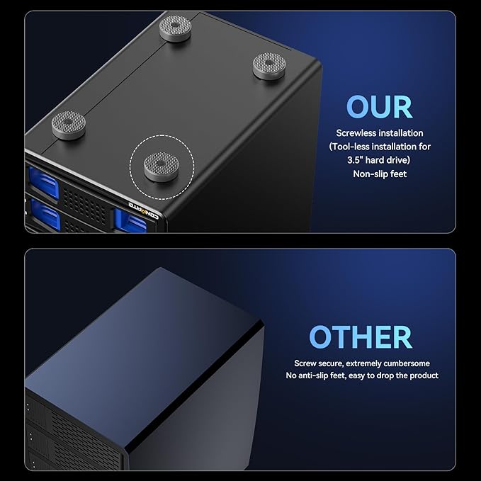 Aluminum 8 Bay 10Gbps Hard Drive Enclosure - Image 5