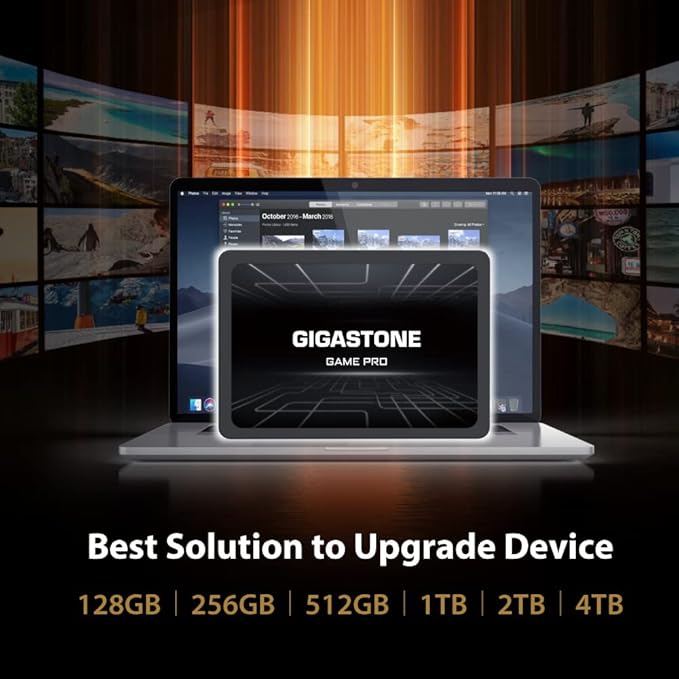 Gigastone SATA SSD 256GB 2.5 inch SSD 510MB/s Upgrade Laptop PC Memory and - Image 6