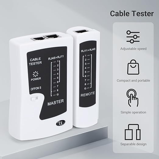 RJ45 Cable Tester Network Cable Tester Ethernet Wire Test Tool - Image 5