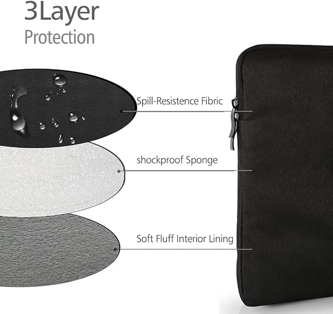 UPERFECT 16.1-inch Polyester Laptop Sleeve Protective Case Vertical Style - Image 4