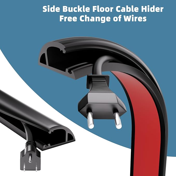 6ft Side Buckle Floor Cord Cover - Image 3