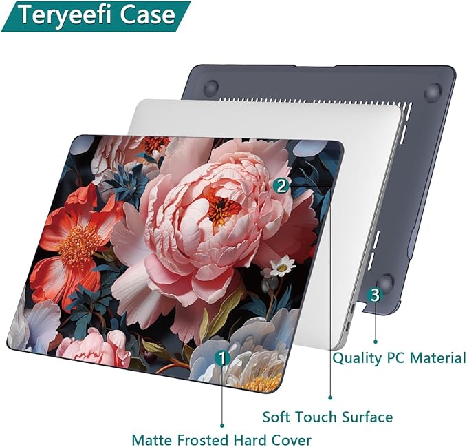 Teryeefi Compatible with MacBook Air 13 inch Case A2337 M1 Chip A2179 A1932 - Image 5