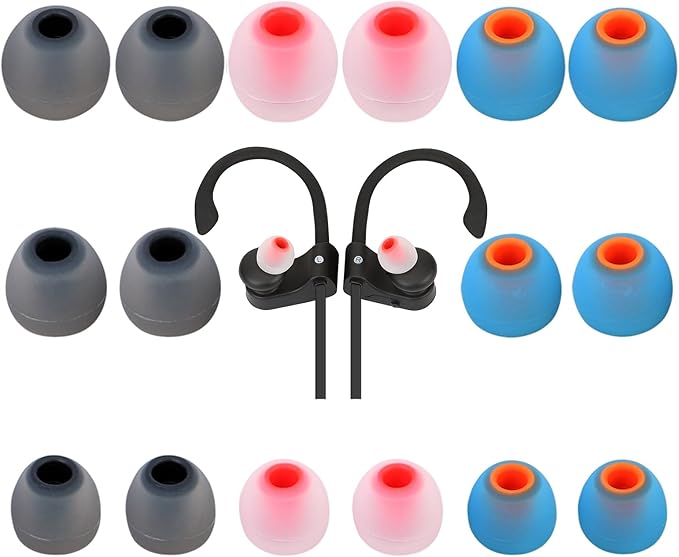 Earbud Tips Ear Bud Tips Soft Anti Slip Washable and Reusable Silicone by Unknown