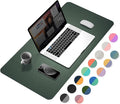 YSAGi Desk Pad, Desk Mat, Dual-Sided Desk Pad, 31.5" x 15.7" Laptop Leather by YSAGi