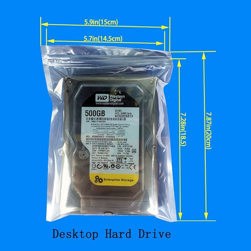 100pcs 5.9x7.87in/15x20cm Anti Static Bags, Premium ESD bags Resealable - Image 2