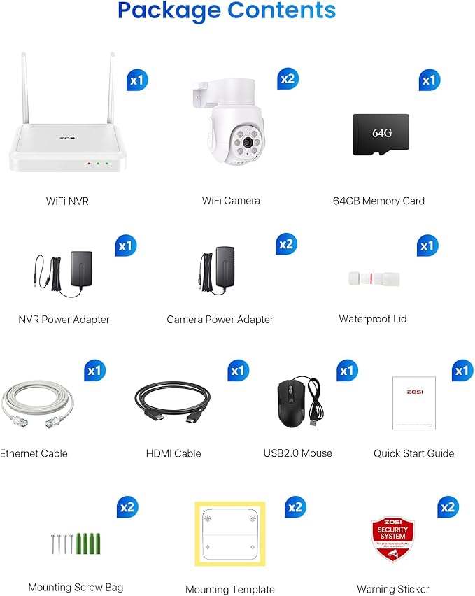 ZOSI 8 Channel 3K Wi-Fi 6 Security Camera System - Image 9