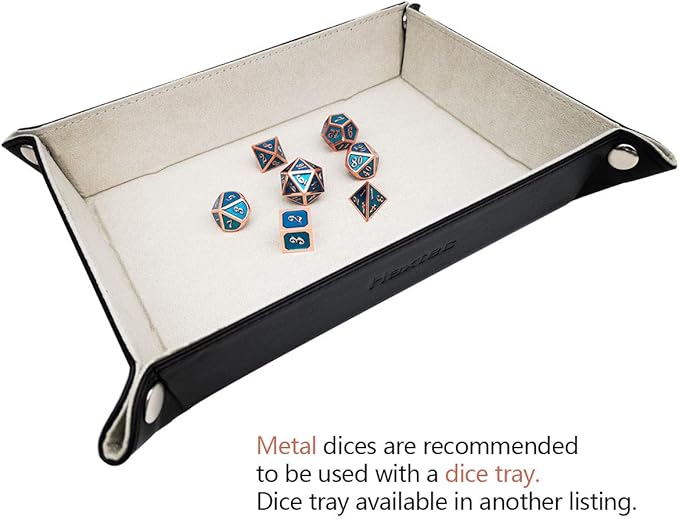 Haxtec Metal DND Dice Set Heavy D&D Dice - Image 5