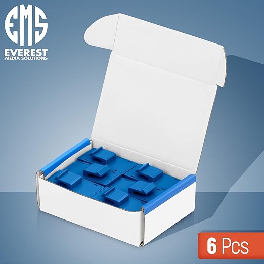 Everest Cat6 RJ45 Keystone Coupler in Blue - Image 2
