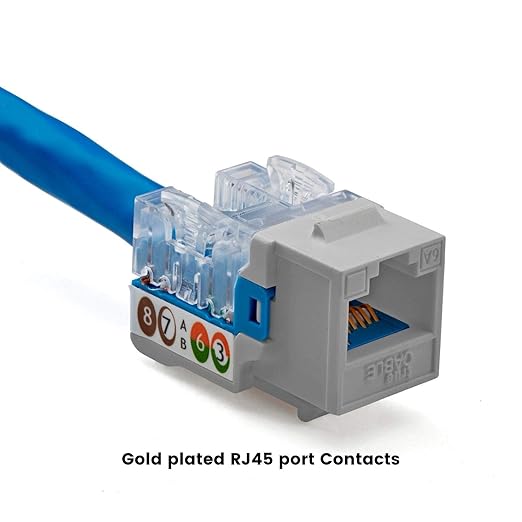trueCABLE Cat6A Keystone Jack, Unshielded, 90 Degree Punch-Down, UL Listed - Image 6