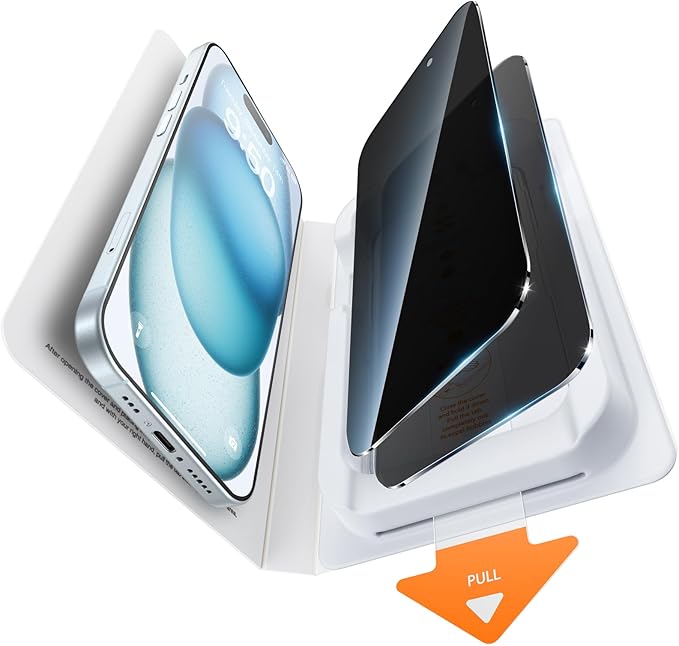 SMARTDEVIL 2 Pack for iPhone 15 Plus Privacy Screen Protector, Military Grade by SmartDevil