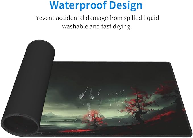 Extended Gaming Mouse Pad, Large Desk Mat XL Anime Mouse Pad Waterproof - Image 3