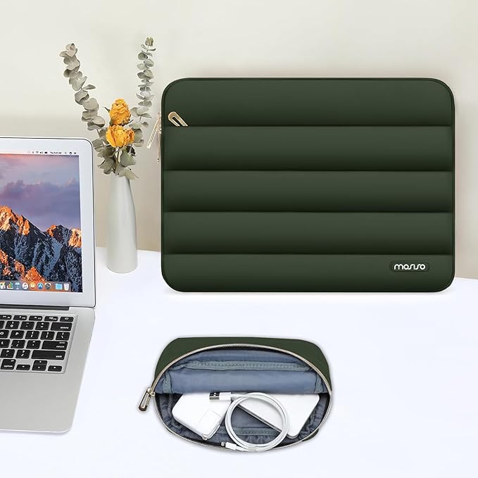 MOSISO 13.3 inch Laptop Case, 13-13.3 inch Puffy Laptop Sleeve Compatible - Image 5