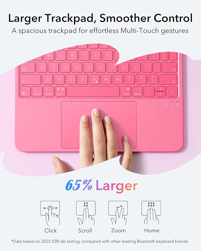 ESR iPad 11th 2025/10th Gen Flex Keyboard Case, Ultra-Light Magnetic Detachable - Image 6