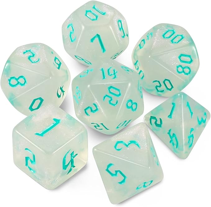 QMAY DND Dice Set -D&D Polyhedral Dice by QMAY